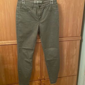 Rewash Olive green skinny jeans